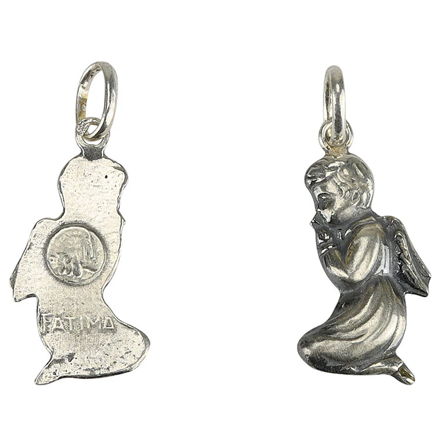 Medal of Angel and Fatima - Silver 925