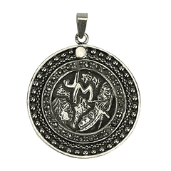 Medalha Sagrada Família - Prata 925