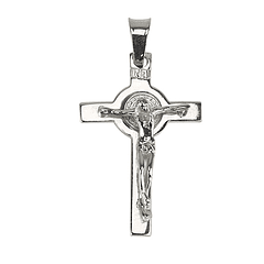 Crucifixo de São Bento - Prata 925