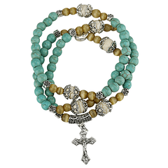 Rosary Howlita Turquoise