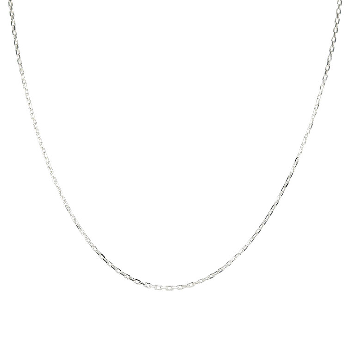 Collier de cercle rectangulaire - Argent 925 1