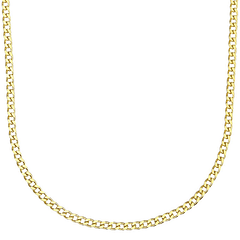 Collier d'argent doré simple - Argent 925