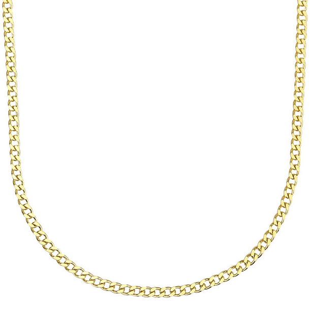 Simple golden silver chain - 925 Silver 1