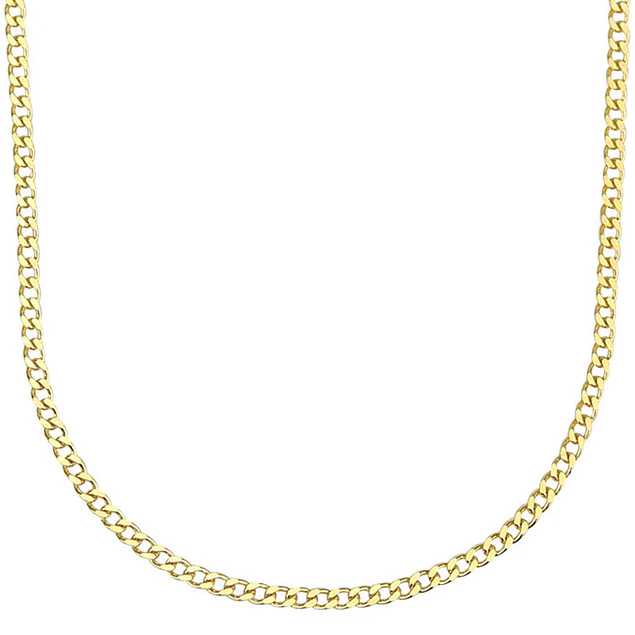 Simple golden silver chain - 925 Silver
