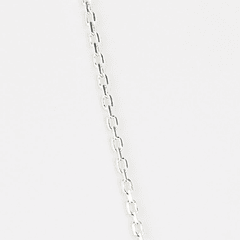 Rectangular cufflink chain - 925 Silver