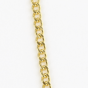 Simple golden silver chain - 925 Silver