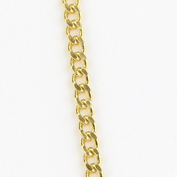 Simple golden silver chain - 925 Silver 2