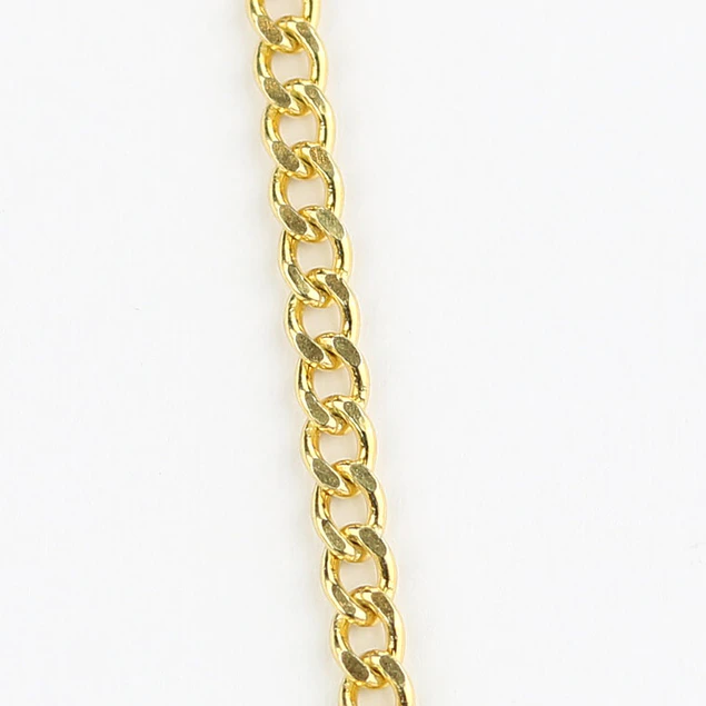 Simple golden silver chain - 925 Silver