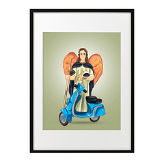 Affiche Saint Raphaël avec moto