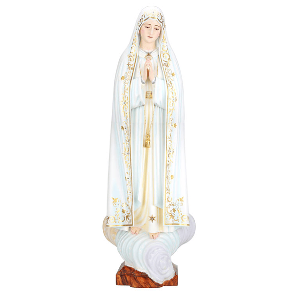 Nossa Senhora de Fátima Capelinha - Madeira 105 cm 1