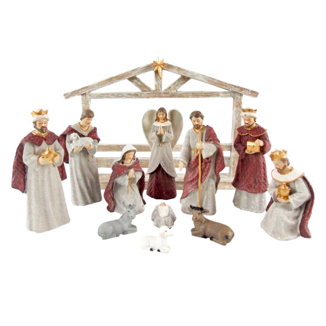 Presepe colorato 18 cm - 12 pezzi 1