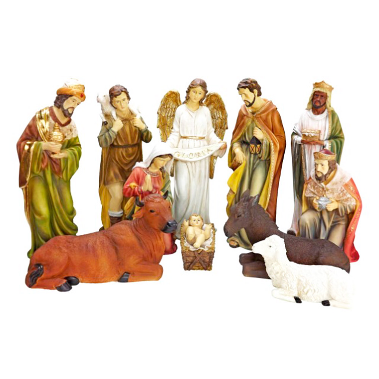 Presepe colorato 68 cm - 11 pezzi 1