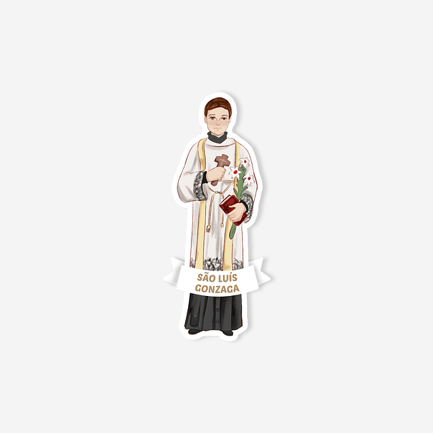 Saint Louis Gonzaga Catholic sticker 1