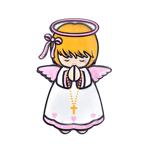 3D Guardian Angel pink Magnet
