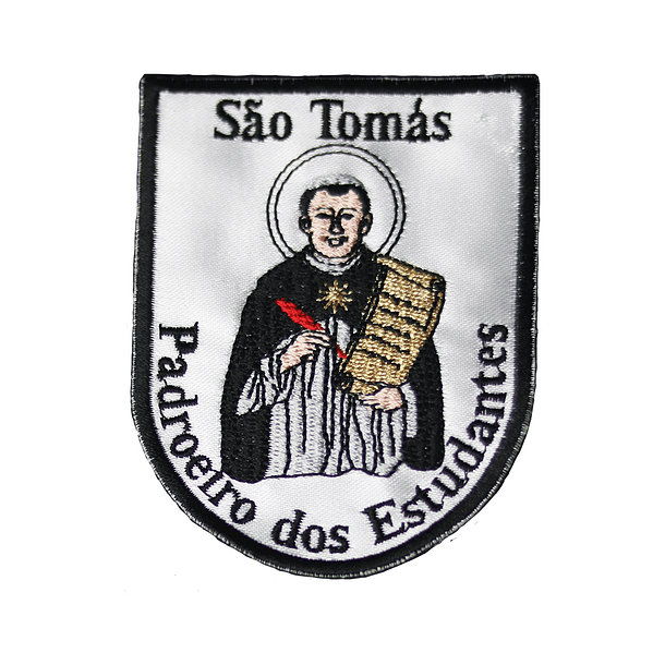 Emblema bordado de São Tomás de Aquino 
