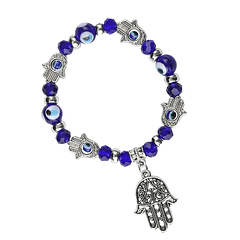 Bracciale in cristallo con mano di Fatima