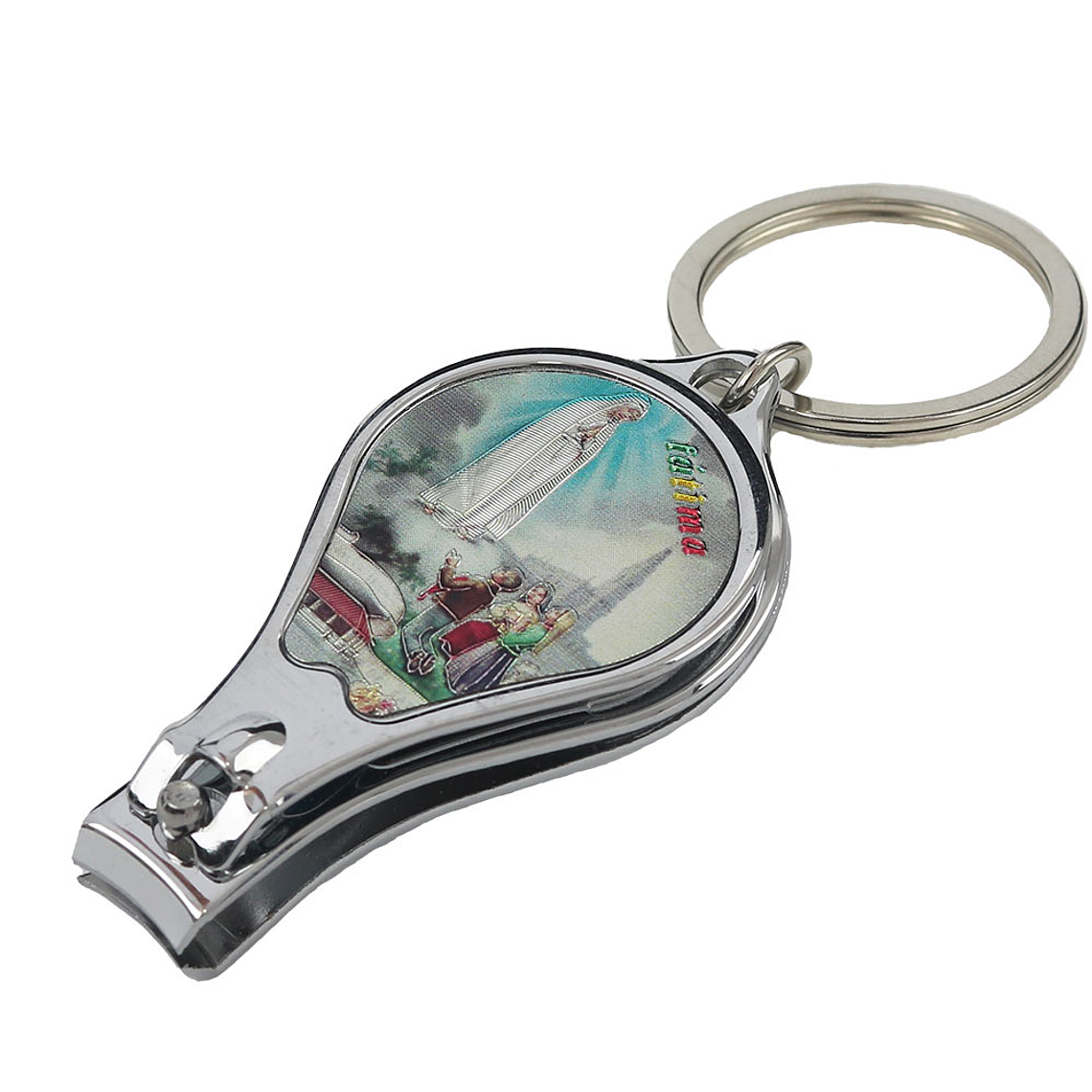 Fatima apparition keyring opens bottles 1
