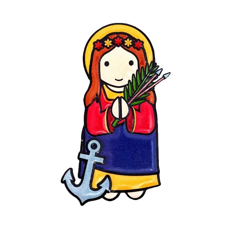 3D Magnet of Saint Philomena 1