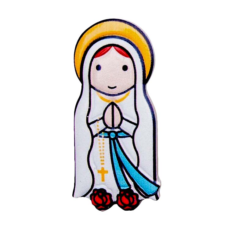 3D Magnet of Our Lady of Lourdes 1