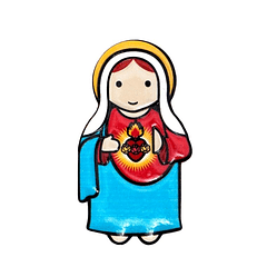 Imán 3D Sagrado Corazón de María