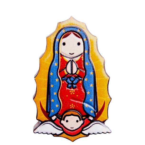Imán 3D de Nuestra Señora de Guadalupe 
