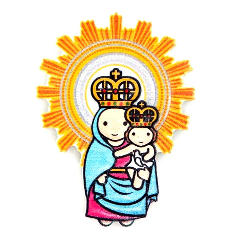 Imán de resina 3Dde la Virgen Pilar 1