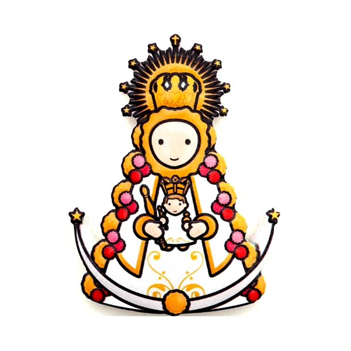 Imán 3D Virgen del Rocío 1