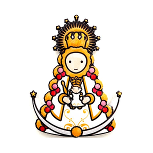 3D Virgem of Rocio Magnet