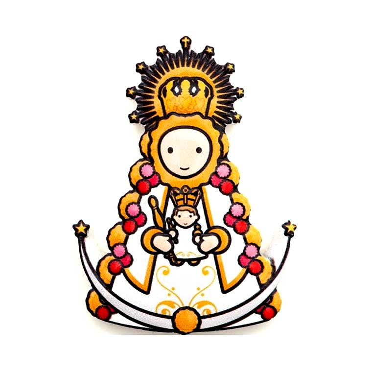 Imán 3D Virgen del Rocío 1