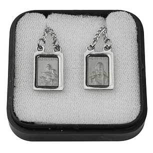 Rectangular stainless steel scapular