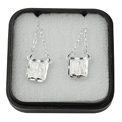 Square Silver Scapular