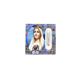 TILE WITH MAGNET AND THERMOMETER 7X7CM