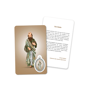 Prayer's card to Saint Simon