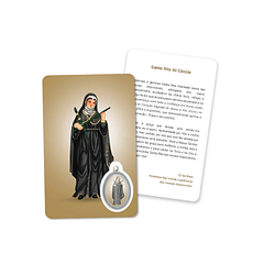Cartão com oração santa Rita