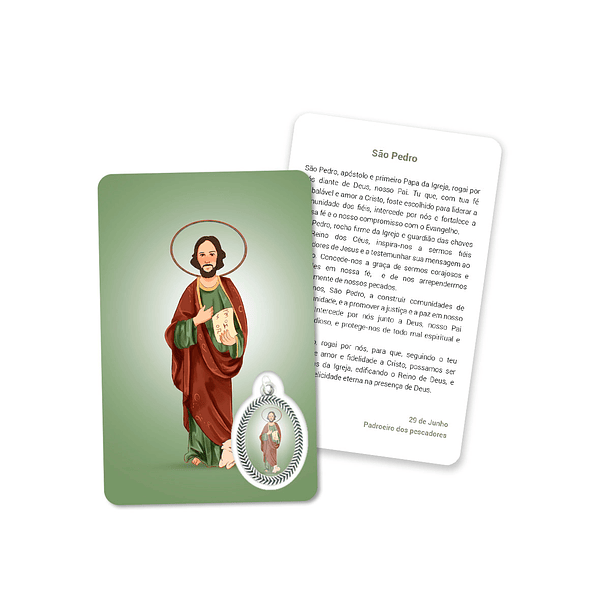 Prayer's card to Saint Peter 1