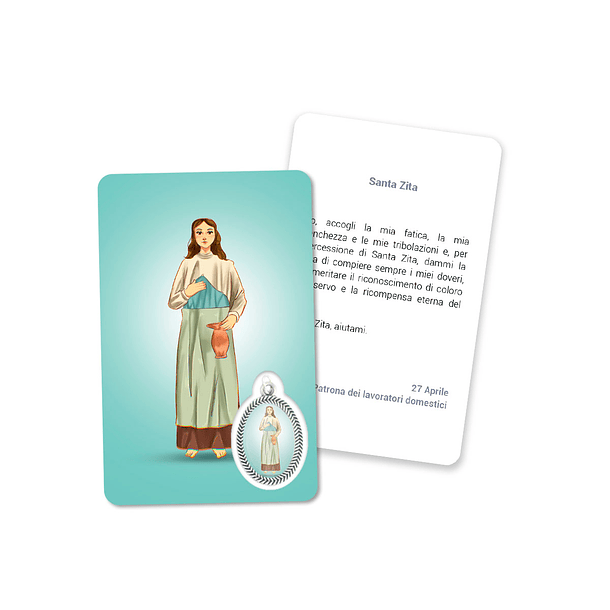 Cartão com oração santa Zita 3