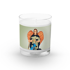 Saint Raphael with motorbike candle