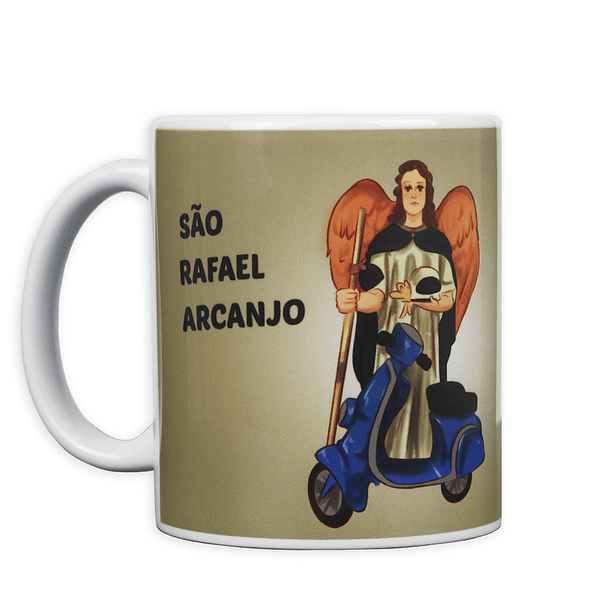 Saint Raphael with Motorbike Mug 1