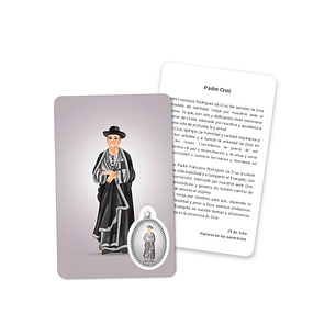 Carte de prière Père Cruz