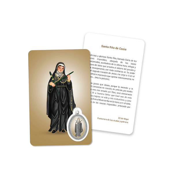 Prayer's card to Saint Rita 2