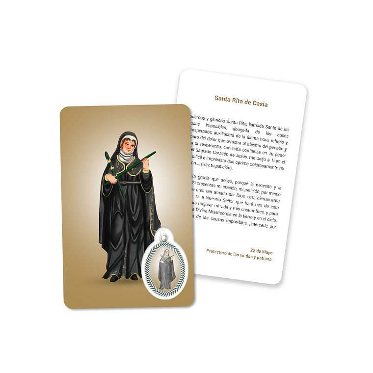 Prayer's card to Saint Rita 2