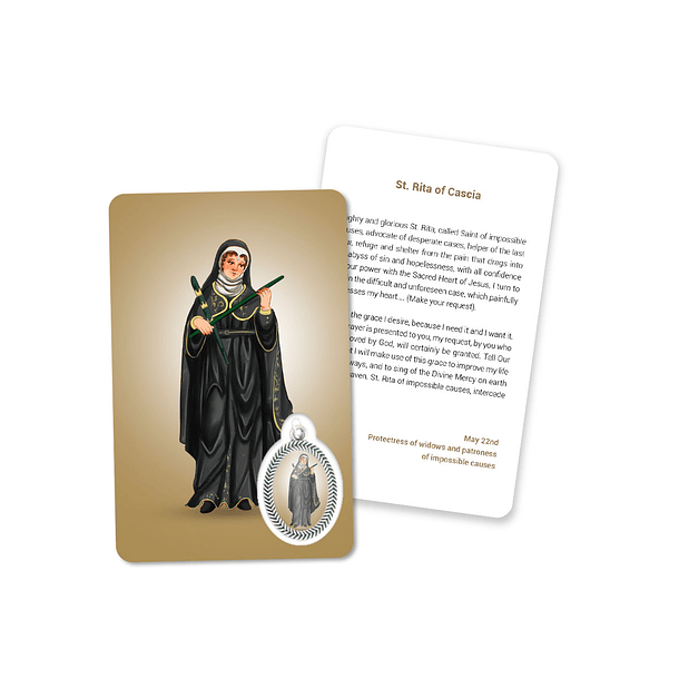 Cartão com oração santa Rita 3