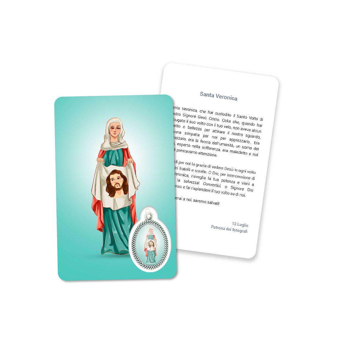 Prayer's card to Saint Veronica 3