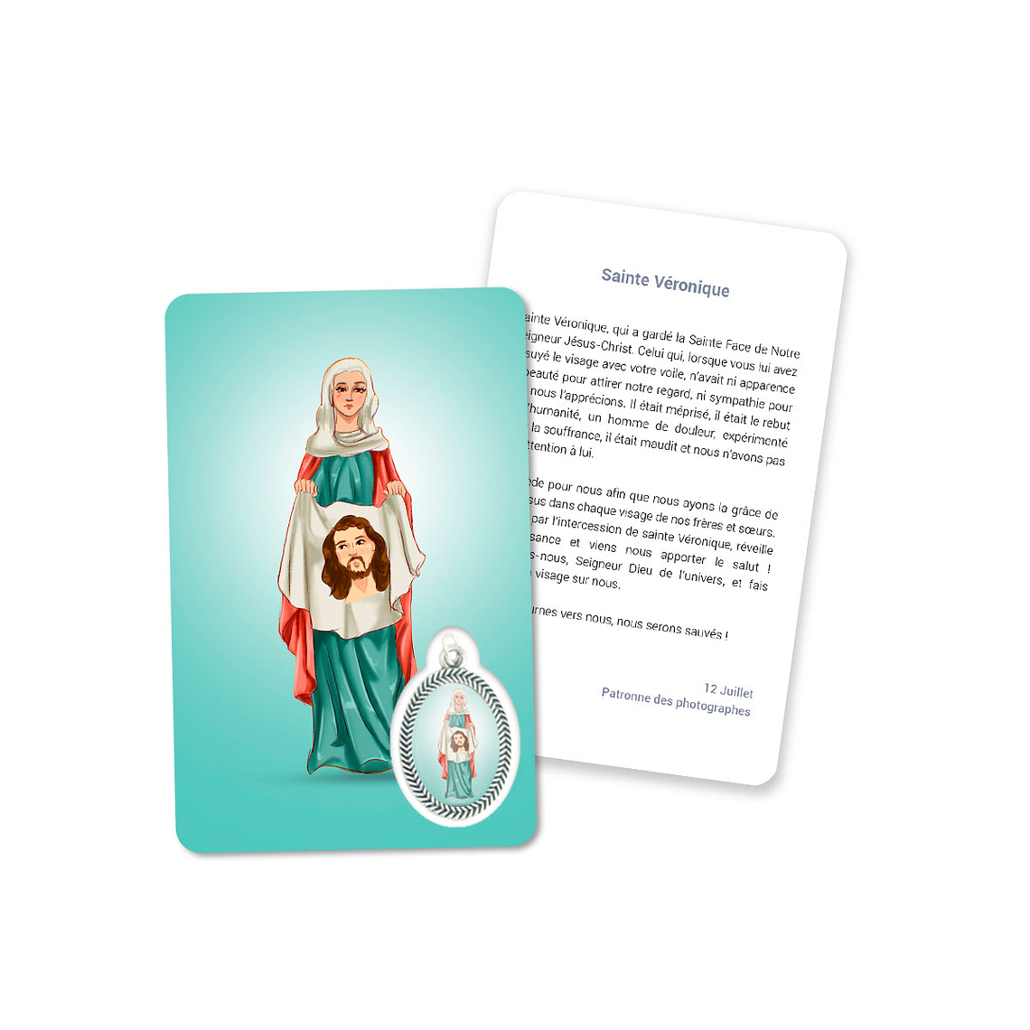 Prayer's card to Saint Veronica 5