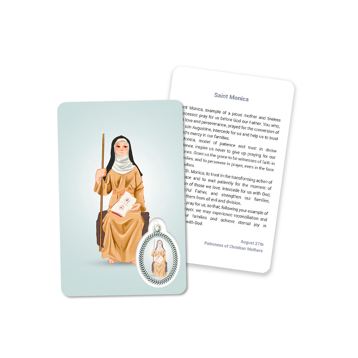 Carte de prière de Sainte Monique 4