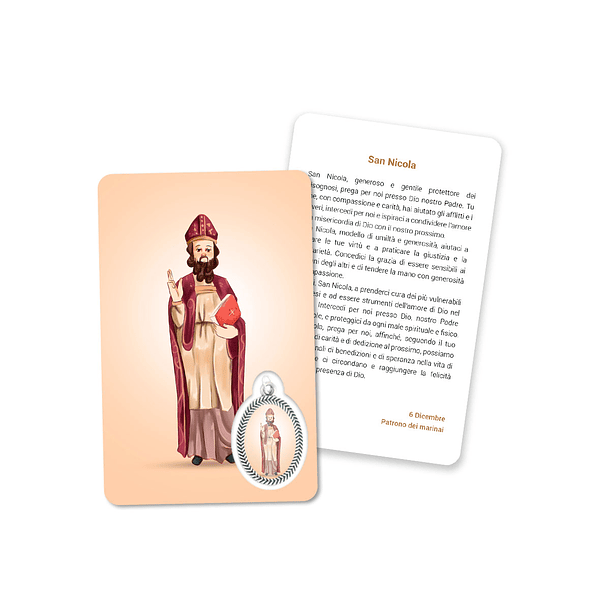 Prayer's card to Saint Nicholas 3