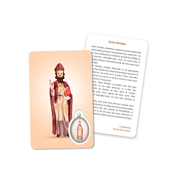 Prayer's card to Saint Nicholas 5