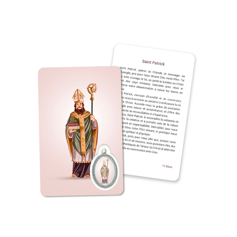 Carte de prière de St Patrick 5