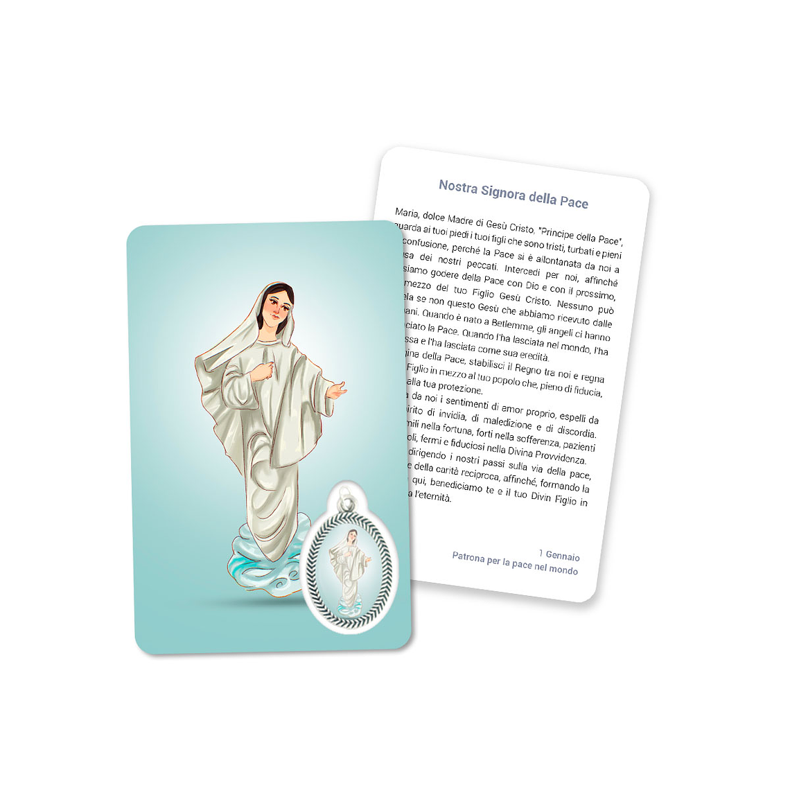 Prayer's card to Our Lady of Peace 3