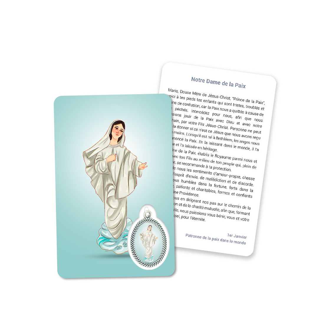 Prayer's card to Our Lady of Peace 5